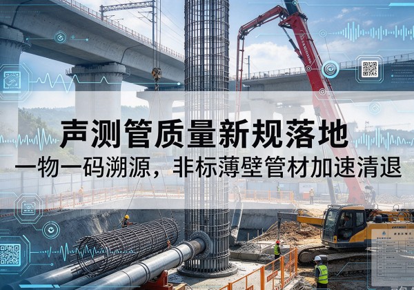 大通声测管质量新规落地，一物一码溯源，非标薄壁管材加速清退